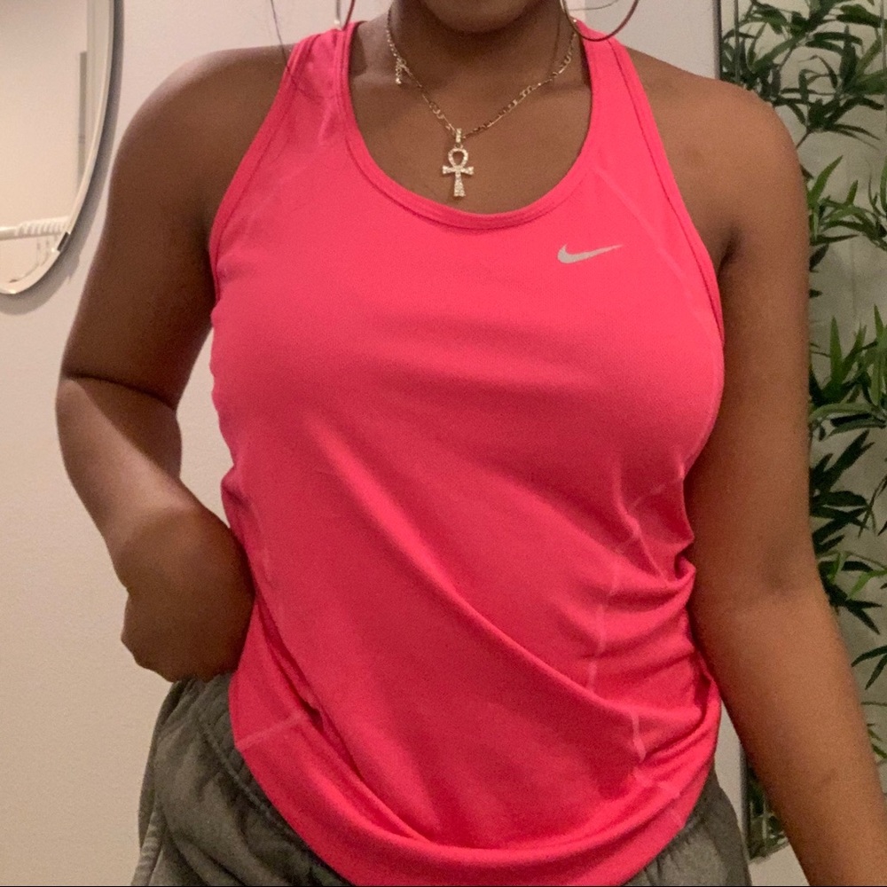 Neon Pink Athletic Nike Tank